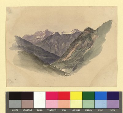 Valle de montaña de Josef Kriehuber
