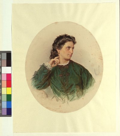 Karoline () Jagemann, hermana del pintor Ferdinand Jagemann. de Josef Kriehuber