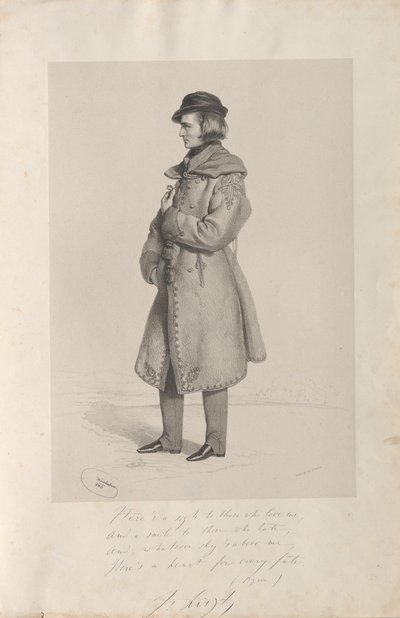 Retrato de Franz Liszt 1811-1886, 1840 de Josef Kriehuber