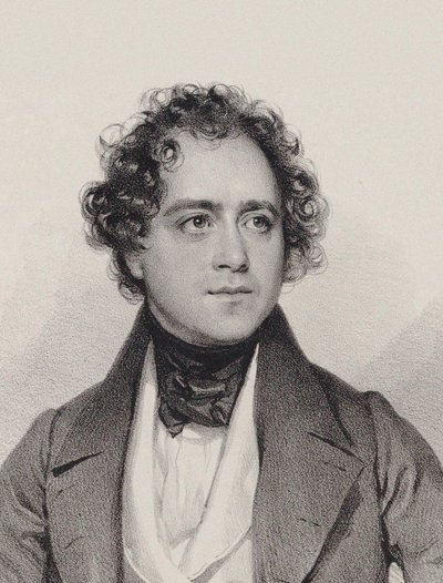 Retrato del Compositor Johann Vesque von Püttlingen 1803-1883, 1838 de Josef Kriehuber