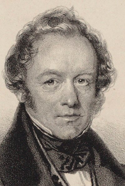 Retrato del compositor Peter Joseph von Lindpaintner de Josef Kriehuber