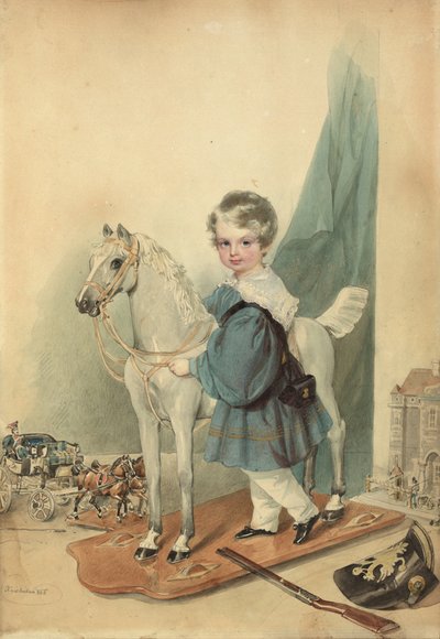 Viktor (?) príncipe Odescalchi de niño de Josef Kriehuber