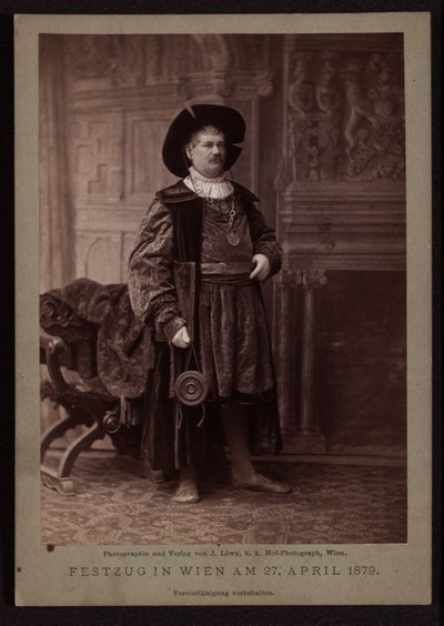 Johann Sigl, maestro de ataduras en el desfile de Makart de 1879 de Josef Löwy