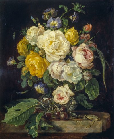 Naturaleza muerta con flores de Josef Neugebauer