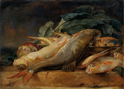 Bodegón con pescado de Josef Neugebauer