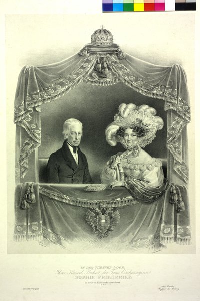 Francisco II En la logia del teatro de Josef Nikolaus Kriehuber