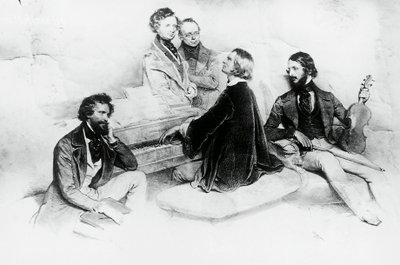 Matiné en la casa de Liszt de Josef Nikolaus Kriehuber