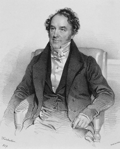 Retrato de Conradin Kreutzer o Kreuzer (Messkirch) de Josef Nikolaus Kriehuber