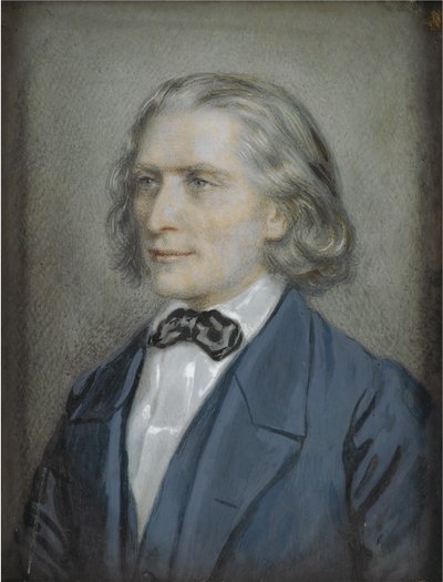 Retrato de Franz Liszt 1811-1886, 1856 de Josef Nikolaus Kriehuber