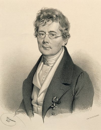 Retrato de Simon Sechter de Josef Nikolaus Kriehuber