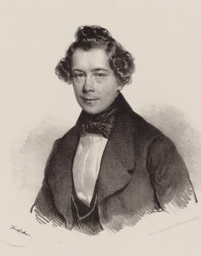 Retrato del compositor Joseph Lanner 1801-1843, 1830 de Josef Nikolaus Kriehuber