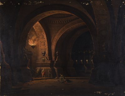 César Octavio encuentra a Cleopatra sobre el cadáver de Antonio de Josef Platzer