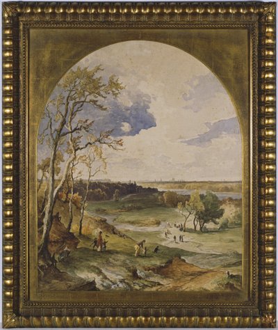 paisaje de isar de Josef Wenglein
