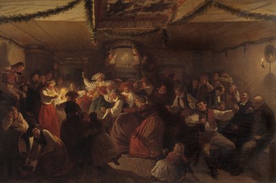 Una fiesta de bodas de Vingåker, 1857 de Josef Wilhelm Wallander