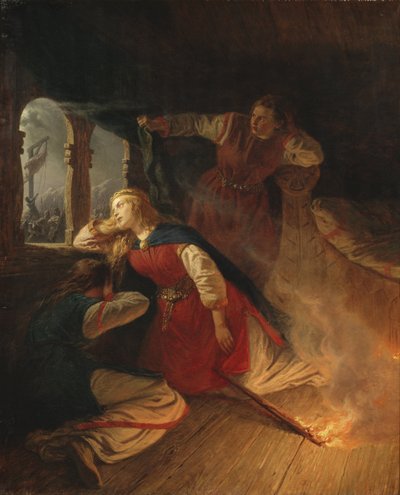 Hagbard y Signy de Josef Wilhelm Wallander