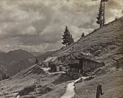 Álbum "Meine weltkriegs - Erinnerungen South-West Front (Carintia, Italia, Tirol del Sur) 31/03/1915-12/11/1918 - Josef Zohles Wien": barracas militares en los Alpes de Josef Zohles