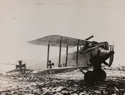 Avión austriaco (foto en b/n) de Josef Zohles