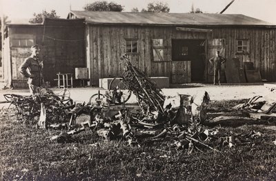 Restos de un avión italiano de Josef Zohles