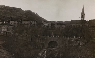 Vista de un pueblo de Carnia de Josef Zohles
