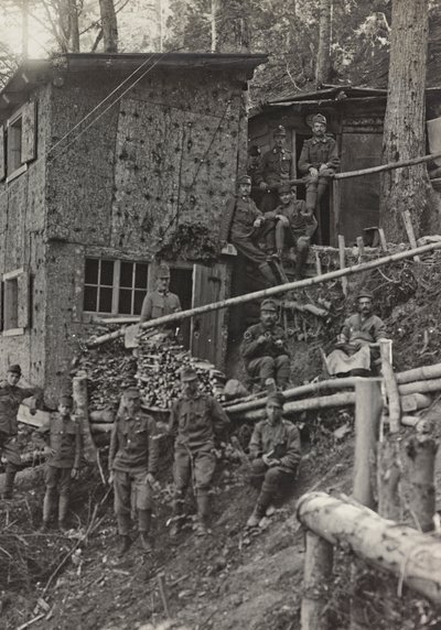 Álbum "Meine weltkriegs - Erinnerungen South-West Front (Carintia, Italia, Tirol del Sur) 31/03/1915-12/11/1918 - Josef Zohles Wien": campamento militar de Josef Zohles