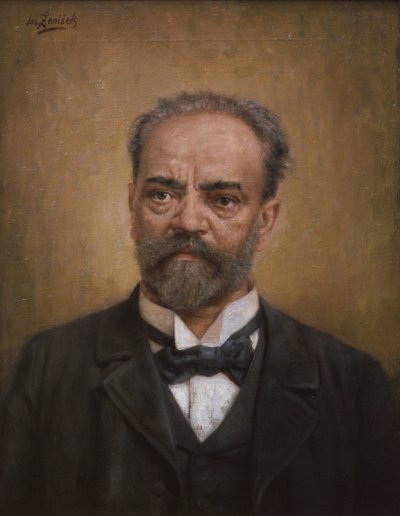 Antonín Dvořák, hacia 1901 (óleo sobre lienzo) de Josef Ženíšek