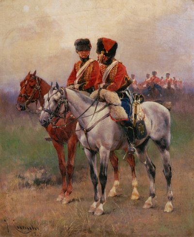 Soldados a Caballo de Josep Cusachs y Cusachs