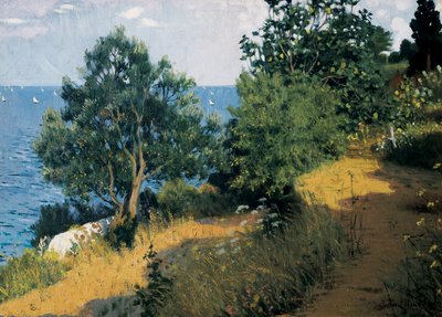 Costa de Vilassar. Pintura de Joan LLIMONA i BRUGUERA (1860-1926) Óleo sobre lienzo. Barcelona, Museo de Montserrat. de Josep Llimona Bruguera