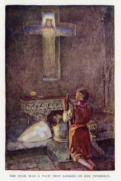 Ilustración para Sir Knight of the Splendid Way de Joseph (after) Finnemore