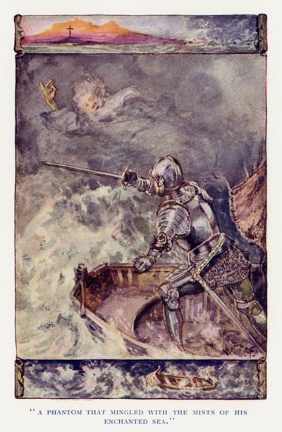 Ilustración para Sir Knight of the Splendid Way de Joseph (after) Finnemore