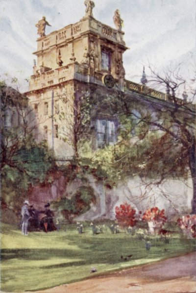 Capilla del Trinity College, desde los jardines de Balliol de Joseph (after) Finnemore