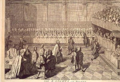 Los Caballeros de la Orden del Baño en una cena en honor al Príncipe Guillermo de Joseph (after) Highmore