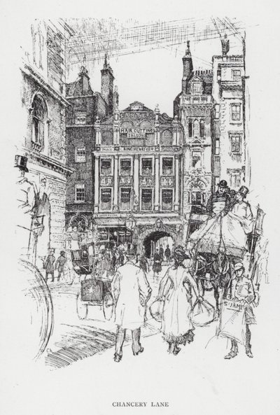 Chancery Lane de Joseph (after) Pennell