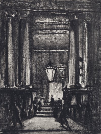 Exeter Hall de Joseph (after) Pennell