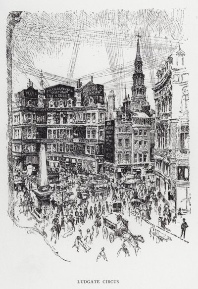 Circo de Ludgate de Joseph (after) Pennell