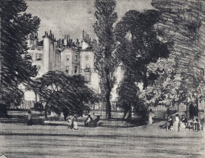 Park Lane, desde el Parque de Joseph (after) Pennell