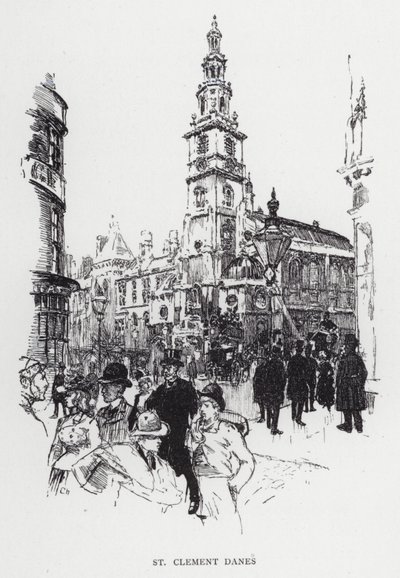 San Clemente Danes de Joseph (after) Pennell