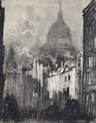 Cúpula de San Pablo, desde Cannon Street de Joseph (after) Pennell