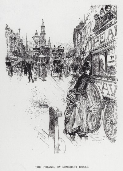 The Strand, por Somerset House de Joseph (after) Pennell
