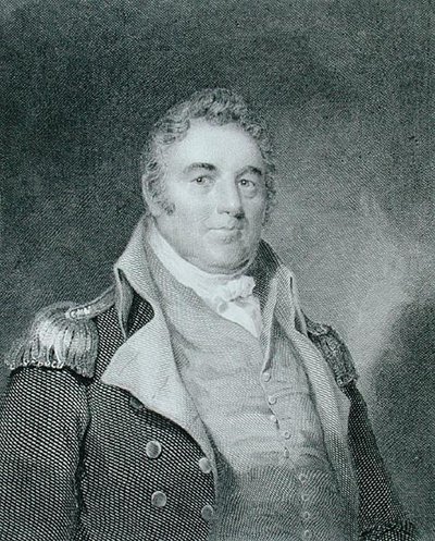 Richard Dale (1756-1826), grabado por Richard W. Dodson (1812-67) después de una copia de la pintura original de James Barton Longacre (1794-1869) de Joseph (after) Wood