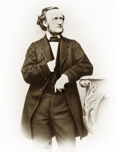 Retrato de Richard Wagner (1813-1883), compositor alemán foto de Joseph Albert (1825-1886) de Joseph Albert