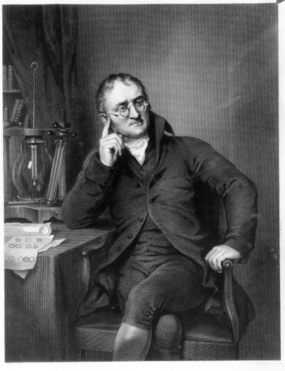 John Dalton, grabado por William Henry Worthington, c.1814 de Joseph Allen