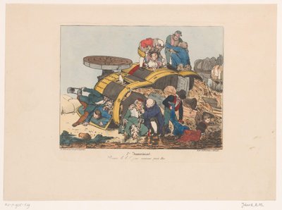 Carro de vacuno de alta calidad con pasajero
Pauvre bi bi!! je en mourrai peut-être (título en el objeto)
Ongemakken (título de la serie)
Inconveniente (título de la serie en el objeto) de Joseph Ambroise Jobard