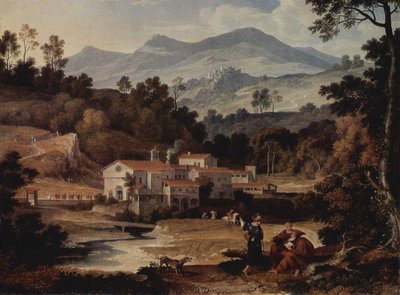 Alemán: Das Kloster San Francesco im Sabinergebirge bei Rom Monasterio de San Francesco di Civitella en las montañas Sabinas de Joseph Anton Koch