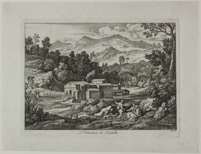 Monasterio de San Francesco di Civitella en las Montañas Sabinas de Joseph Anton Koch