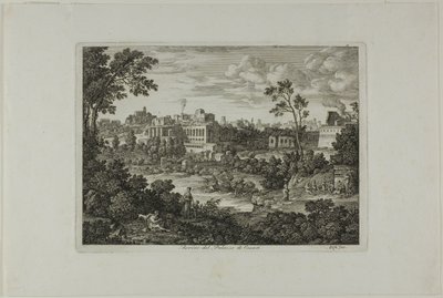 Ruinas del Palacio de los Césares, lámina 18 de Die Römische Ansichten de Joseph Anton Koch