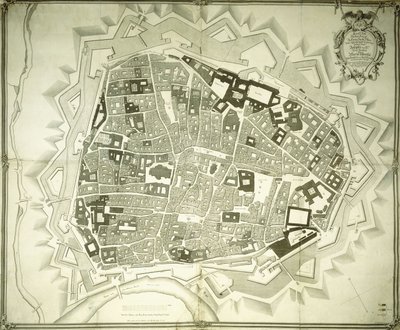 Un plano grabado de Viena, 1770 de Joseph Anton Nagel