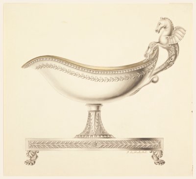 Elevación de una Salsera de Joseph Anton Seethaler Ii