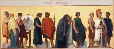 Época griega: Boceto para la sala de dibujo de la escuela masculina de la calle Dombasle. de Joseph Aubert