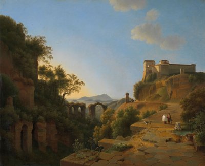 El golfo de Nápoles con la isla de Ischia en la distancia de Joseph August Knip