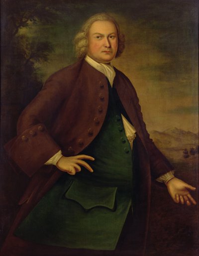 Retrato de Daniel Rea, c.1757 (óleo sobre lienzo) de Joseph Badger